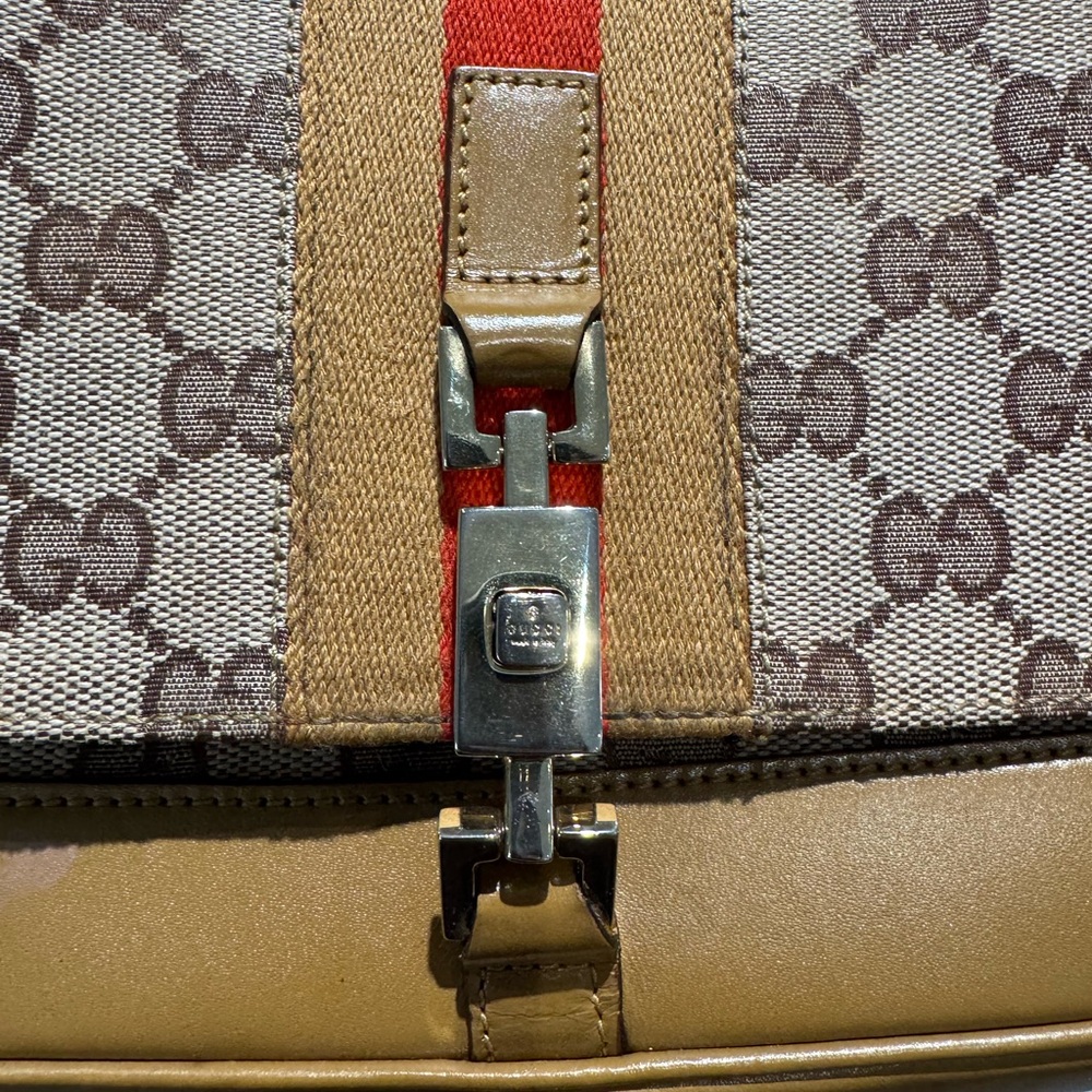Gucci Jackie in Beige Canvas + Leather - Picture 13 of 14